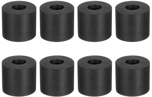 QUARKZMAN 8pz 1 OD x 3/8 ID x 7/8 Rondelle di Gomma rotondo Spesse Boccola Distanziale in Gomma Piatta per Elettrodomestici Auto Accessori per Barche