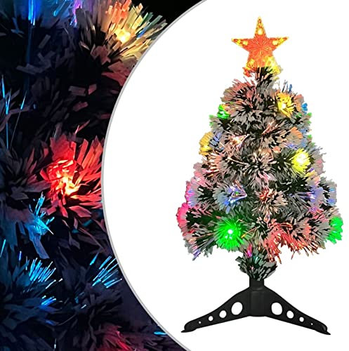 Xichuzi Künstlicher Weihnachtsbaum mit Beleuchtung 64 cm Glasfaser, Tannenbaum Künstlich, Christmas Tree, Tannenbaum Deko, Weihnachtsbäume, Christbaum - 328454