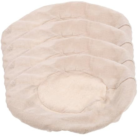 Cabilock Juego de 4 Revestimientos para Cestas de Fermentación de Pan Revestimientos Elásticos Redondos Revestimientos para Fermentación de Pan de para Cestas de 30 Cm