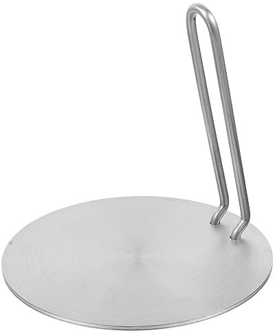 IMIKEYA Adattatore per Piano Cottura Induzione Piastra Adattatrice per Induzione Diffusore di Calore in Metallo Adattatore per Cottura Piastra ad Anello per Fornello Gas Utilizzabile