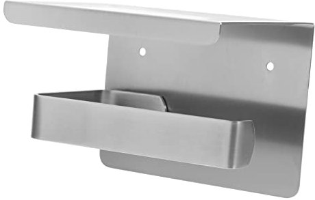 HOLIDYOYO Toilettenpapierhalter Mit Ablage Wandmontierter Toilettenpapierständer Aus Edelstahl Multifunktionales Badezimmerregal Für Handy Und Toilettenpapier Stilvoll Und Praktisch Für