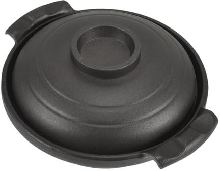 Garneck Marmite Multifonctionnelle à Double Oreilles Terre Cuite Cocotte Poêles à Frire Wok Plat à Four Avec Couvercle Poêle à Frire En Titane Sauce Cuisinier Duo Non Black Céramique