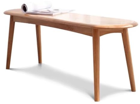 Essbank aus Massivholz, Eiche, Bauernhaus-Stil, Eingangsbereich, Schuhbank, moderne Küchen- und Esszimmermöbel, lange Holzbank für Schlafzimmer, Wohnzimmer, Flur, Holzfarbe, 140 cm
