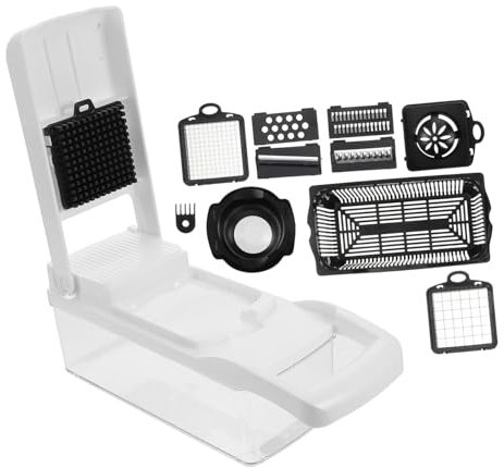 BESTOYARD Affettatrice Multifunzionale Per Verdure e Utensile Ergonomico Con Lame Resistente All Usura Set Per Taglio Veloce e Uniforme Onions e Cetrioli Facile Da e Compatto Per