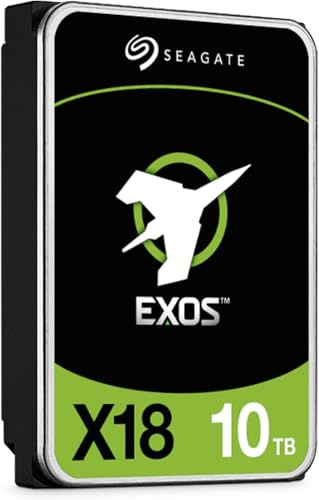 Seagate Exos X18 10 TB Interne Server Festplatte ST10000NM020G 3,5 Zoll HDD 512e/4Kn SATA 6Gb/s 7200RPM 256MB Cache (Reconditionné)