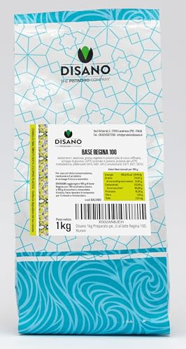 DiSano Base per Gelato al Latte, Base Professionale in Polvere 1 kg, per Gelati Artigianali e Gusti con Paste Pure Regina 100. Rende il gelato spatolabile, cremoso e ricco di gusto.