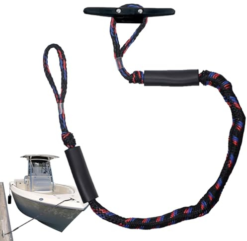 Birtern Lignes de quai pour bateaux, corde d'ancrage avec boucle, corde d'amarrage, kayak, ponton, produits d'ancrage de sécurité marine pour ski nautique, canoë