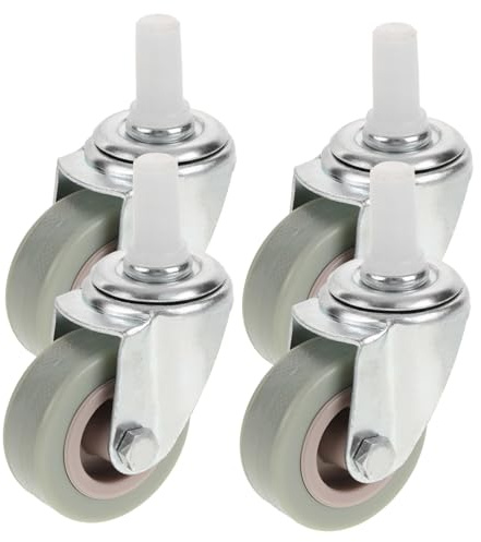 TOYANDONA 4Pcs Heavy Duty Mop Bucket Casters Galvanized Rim Wheels Replacement for Smooth Mobility and Quick Repair of Industrial Cleaning Carts