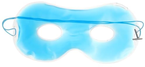 MOTHNUR Kühlende Eisgel Augenmaske mit Verstellbarem Gummiband Wiederverwendbare Kältekompresse aus PVC Gel Vielseitige Augenschutzmaske gegen Reizungen und Müdigkeit