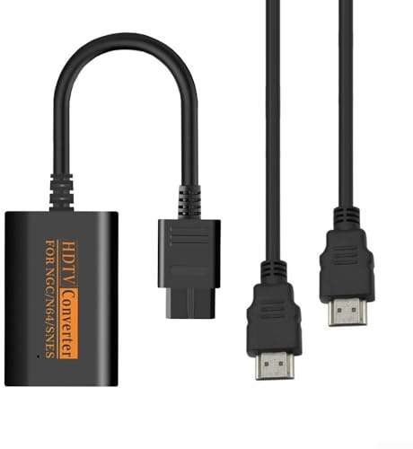 HDMI-Adapter für Nintendo, 1080P HDMI-Konverter-Kabel für Nintendo 64 für SNES für Gamecube Konsole HD Ausgangsadapter