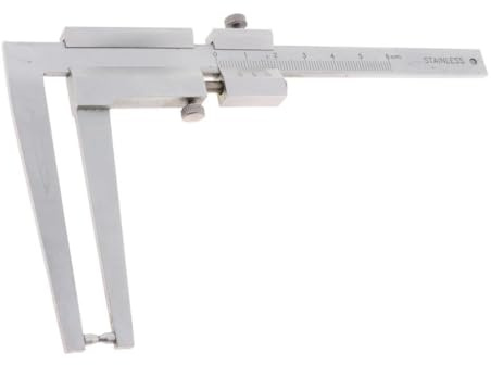 YIXANNX Accurate Brake Disc Thickness Measuring Tool Durable Lightweight Stainless Steel Handy and Easy to for Everyday Tasks Stainless Steel Brake Disc Caliper 0-60mm