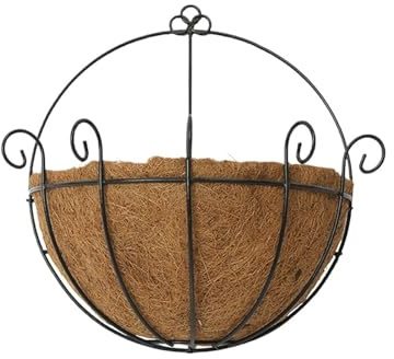 FJSNGPSBQPC Cesto sospeso, bacino, vaso di fiori, palma da cocco, muro pastorale, pianta grassa, edera verde