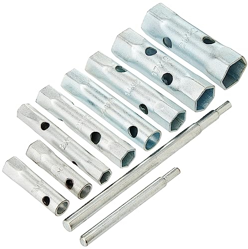 Silverline 571532 Metrische Rohrsteckschlüssel, 8-tlg. Satz 8–22 mm