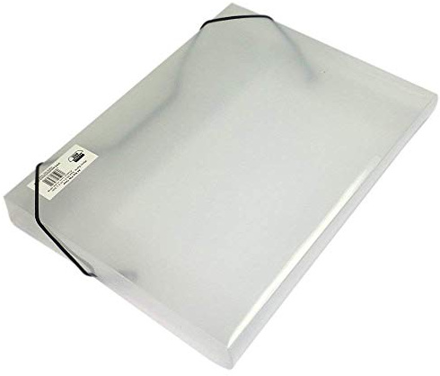 Dokumentenbox, A4, transparent, 30 mm, Gummibandverschluss (335 x 245 x 30 mm), 1 Stück