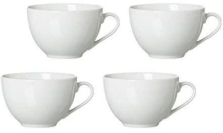Ritzenhoff & Breker Bianco Cappuccinotassen 4er Set, Porzellan, Weiß