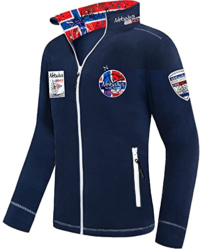 Nebulus Herren Fleecejacke HENSON, warme Fleece Jacke, mit langem Full-Zip Reißverschluss