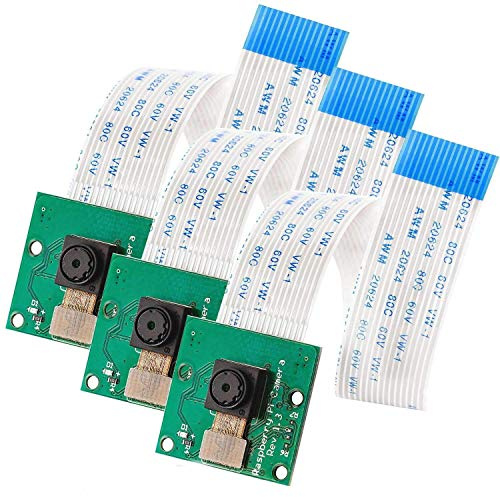 AZDelivery 3x Caméra avec Câble Flexible de 15 cm Compatible avec Raspberry Pi incluant Un E-Book!