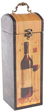 SESCO Geschenkverpackung für 1 Weinflasche Größe 10,8x11,5x32cm