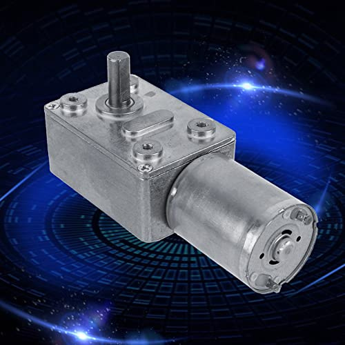 Elektrischer Antriebsmotor, umschaltbarer drehmomentstarker Schneckengetriebemotor DC 12V Untersetzungsmotor CW/CCW für Fenster, Türöffner, Miniaturwinde(40RPM)