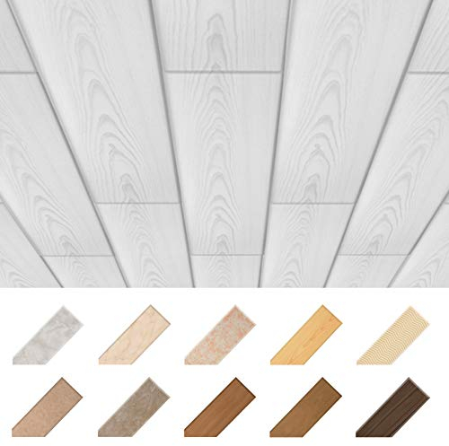 Paneles de techo HEXIM de XPS 100x16,7cm - revestimiento de techo moderno de plástico de poliestireno (2 metros cuadrados P-02) paneles de pared adecuados para habitaciones húmedas