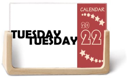 Stilvolle Charaktere Dienstag 2022 Tischkalender Planer 12 Monate