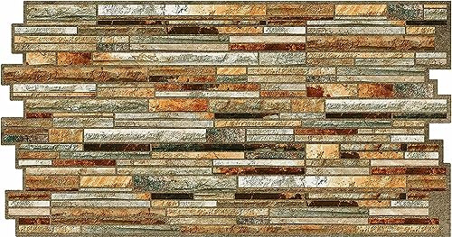 Grace Baltic 3D Wall Panels for Interior Wall Decoration, Non Adhesive Thin and Flexible PVC Panels, Interior Wall Decoration Tattoos, 3D PVC Material (30 Pieces / 13.8 m²)