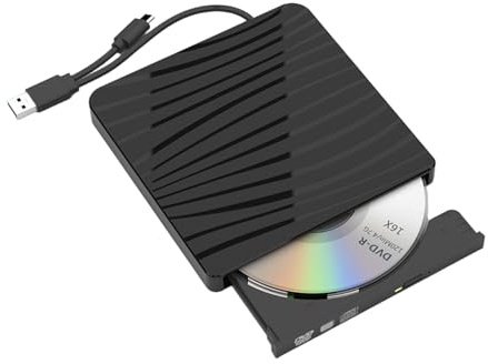 External Optical Disc Drive Enclosure Kit, Type C, USB3.0 Portable External Optical Disc Drive Enclosure Kit, Tray Load CD DVD Blu-ray Drive for 9.5mm 9mm SATA CD DVD BD Optical