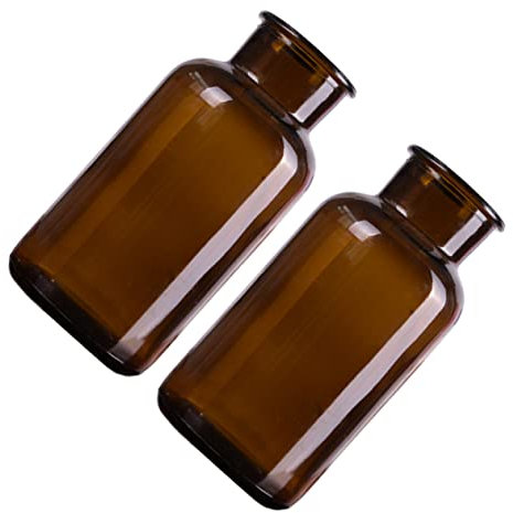 Cabilock 2piezas Botellas De Vidrio Lata De Flores Frasco De Vidrio Para Experimentos