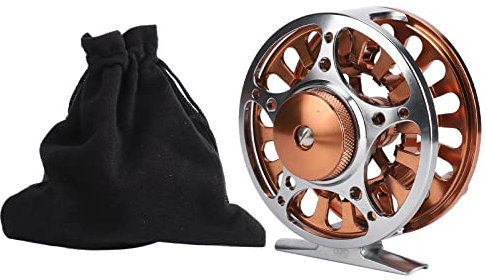 HERCHR Fliegenfischerrolle, Zweifarbig, 5/6 Fliegenrollen, CNC-gefräste Aluminiumlegierung, 3 Lager, Fliegenfischerrad-Zubehör Für Outdoor-Angeln