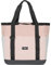LARKSON Cabas Femme Homme Gris Rose - Smilla - Sac de Plage Grand Format Pour Vacances, Sport, Voyage - Sac Fourre Tout avec Fermeture Éclair - Tote Bag Hydrofuge