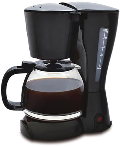 Suinga Cafetière électrique 10-12 tasses, carafe en verre, puissance 900 W.