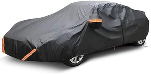 Autoabdeckung Für Tesla Model S Plaid Plus 2021| wasserdichte, Atmungsaktive Outdoor-Autoabdeckung, Kratzfeste Und UV-beständige Autoplane(Color:Black)