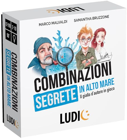 Ludic - Combinazioni Segrete In Alto Mare, Il giallo d'autore in gioco! Gioco Di Investigazione Per tutta La Famiglia, Per 2-10 Giocatori, Made In Italy - IT58707