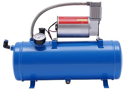 Luftkompressor-Pumpen Silent Kompressor 6L mit Manometer und Schlauch 150Psi DC 12V 23A für Autoreifen Automobilmotoren Fahrräder Bälle