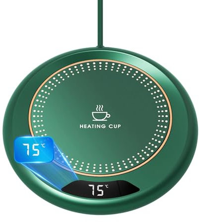 Coffee Mug Warmer for Desk, Smart Cup Warmer, Mug Warmer with 3 Temperature Settings & Touch Screen Switch, Electric Beverage Warmer for Heating Coffee, Water, Milk, Tea, Hot Chocolate (No Cup)