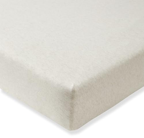 Burts Bees Spannbettlaken für Babybett, einfarbig, Bio-Baumwolle, passend für Standardbetten und Kleinkindermatratzen, Säuglings-Essentials, 71,1 x 132,2 x 14,9 cm