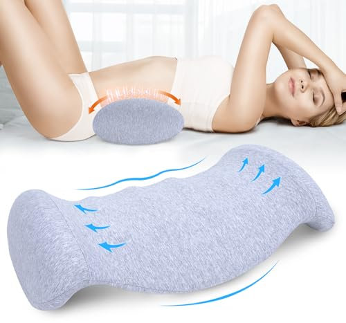 SAHEYER Lendenwirbelkissen, Lendenkissen Orthopädisches aus Memory Foam, Ergonomisches Rückenkissen Design, Geeignet für Bett, Sofa, Stuhl, Auto und Bürostuhl