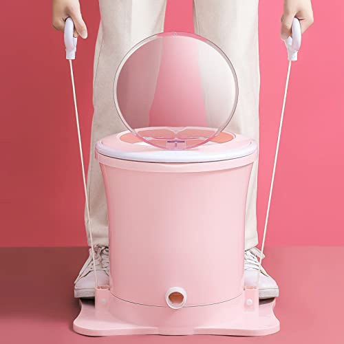 Mini Washing Machine Portable Manual Dryer Dehydrator, Non-Electric Spin Dryer Hand Powered Laundry Spinner, Compact Clothes Underwear Sock Dehydrator Compact, for Rv's/Camping/Apartments/Dorms