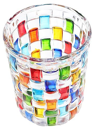 Alipis Vasos de jugo pintados juice cup vasitos para postres taza de agua vaso de whisky copas de vino reutilizable cóctel vaso de agua con leche taza de jugo de vidrio vaso de jugo claro