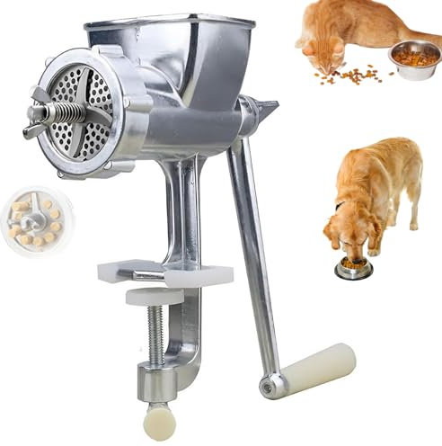 Manuelle Pelletmaschine für die Verarbeitung von Tier- und Tierfutter, langlebiges und waschbares Design, ideal für hausgemachtes Hunde-, Fisch- und Geflügelfutter