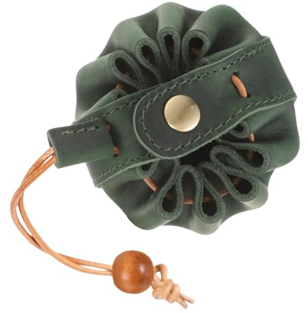 BESPORTBLE Praktischer Würfelbeutel aus Leder mit Kordelzug Tragbarer Würfel Organizer für Spielwürfel und Schmuck Kleiner Beutel für Zubehör und Münzen Aufbewahrungstasche für Rollenspiele