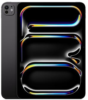 Apple iPad Pro 11 Pouces (M5) : Écran Ultra Retina XDR Verre Nano-texturé, 2 to, Caméra Avant Horizontale 12 MP/Caméra arrière 12 MP, Wi-FI + 5G, Autonomie d’Une journée — Noir sidéral