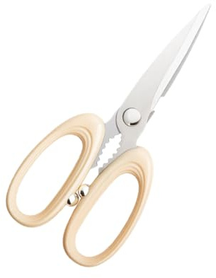 Toyvian Forbici da Cucina in Acciaio Inossidabile Forbici Multifunzione per Carne Ossa Verdure e Pesce Manico Antiscivolo Ergonomico Facili da Pulire e Resistenti per Barbecue e Uso