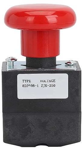 Pulsante di Emergenza a Laminazione, Interruttore di Arresto di Emergenza, Sostituzione per Albright Electric Stacker Forklift Pallet Car, DC80V con Alloggiamento in Metallo per Si (250A)