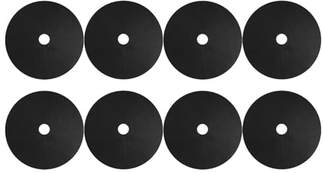 Gralara 8 Disques de Paillage Anti-Mauvaises Herbes pour Arbres, Protection d'arbre Ronde en Tissu Non-Tissé, Protection des Racines, Idéal pour Jardin, Pelouse et Serre, Noir, 62cm