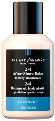 The Art of Shaving After-Shave Balm for Men - Face Moisturizer, Clinically Tested for Sensitive Skin, Lavender, 3.3 Fl Oz (Pack of 1)