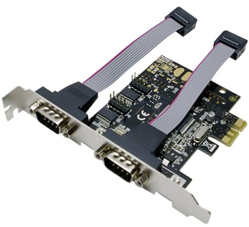 LogiLink PCI Express Karte mit 2X Seriell Ports (RS232, 9-pin)