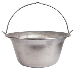 troph-e-shop Ungarischer Gulaschkessel Topf Eisen Feuertopf Hordentopf Eisentopf 10 Liter