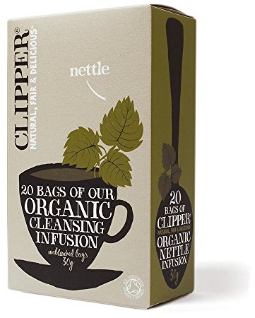 Clipper Organic Nettle Herbal Infusion 20 Teabags (Pack of 6, Total 120 Teabags)