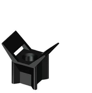 Unex 1252 U63X Base Roscable, Negro Color, Paquete de 100 Unidades